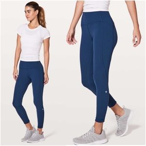 Lululemon Breezy Dot Tight *25" in Onyx Blue
